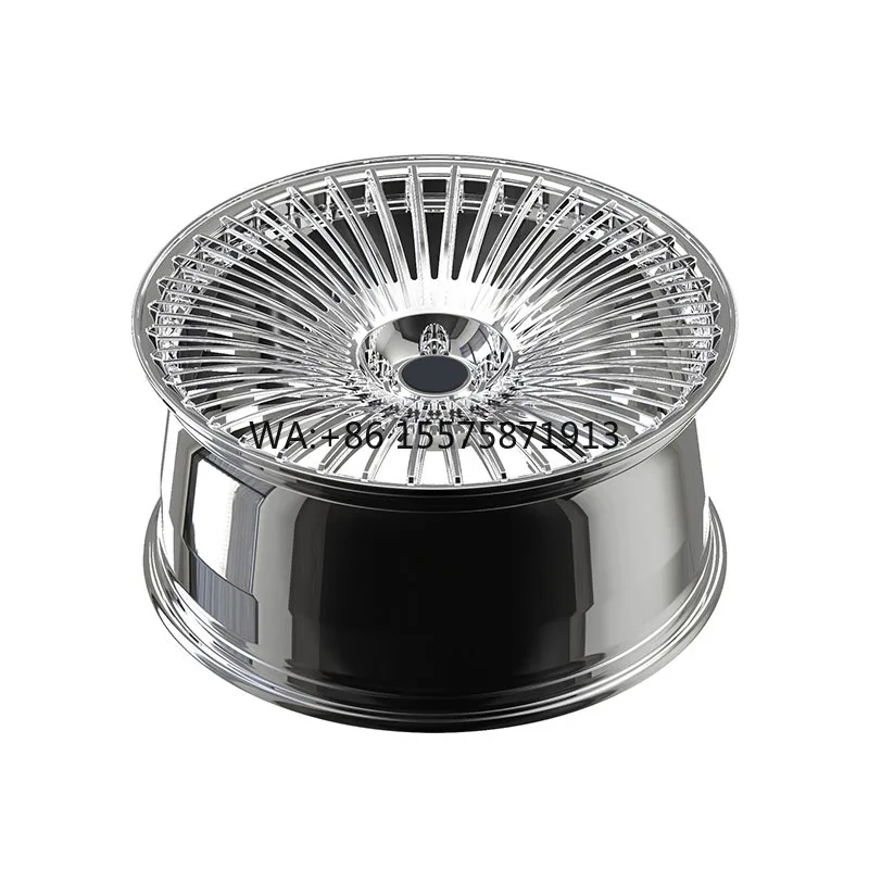 

Custom Forged Wheel 5 Spokes Aluminum Alloy Polish Chrome Silver 5x120 18-26 High-Performance JWL Certified 3 Year Warranty