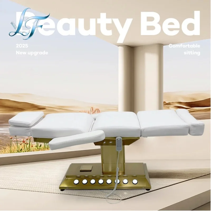 Popular White Manicure Nursing Beauty Electric Facial Bed Electric Massage Table Tatoo Bed