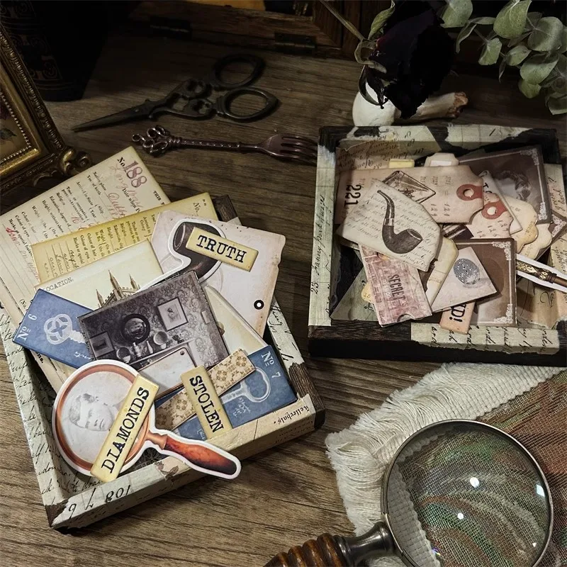 The truth JunkJournal Retro Old Photos Decoration Cardboard Photography Detective Scrapbooking Craft Diary Album Additional item