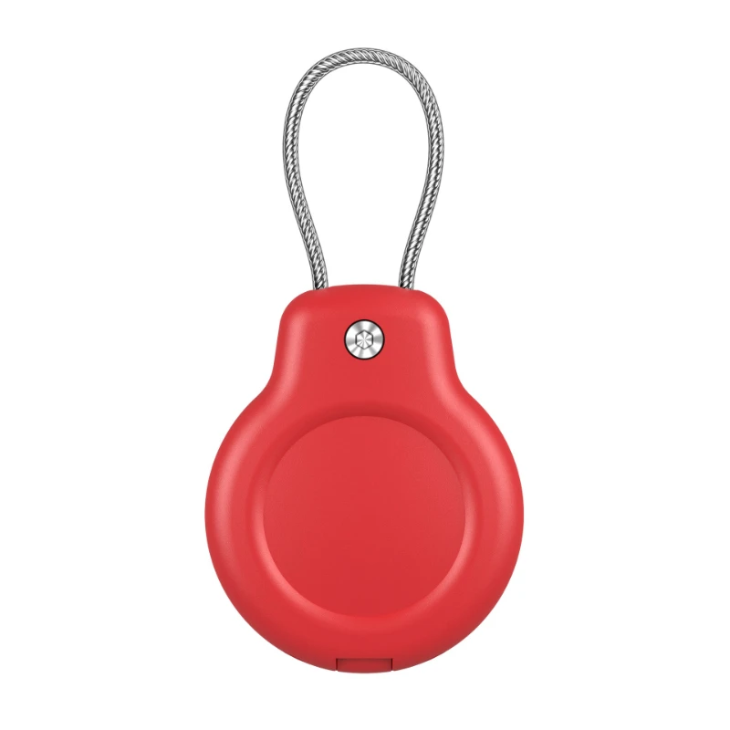 Heavy Duty PCFull Coverage Protective Shell For Apple AirTag Metal Lanyard Included Anti-Scratch Cover Tracker Anti-Loss Locator