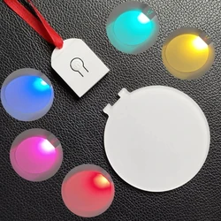 Sublimation Blank Ornament With LED Light Christmas Themed Pendant Blanks DIY Sublimations Crafts For DIY Enthusiast