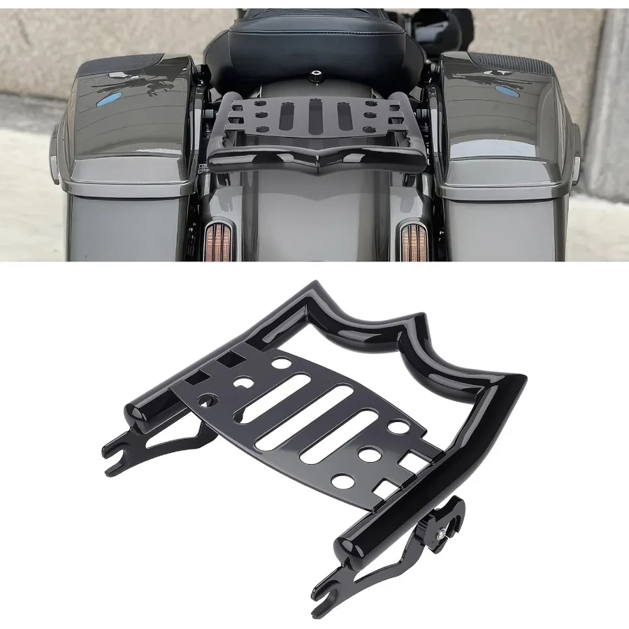 

1.25 Thick Quick Release Luggage Rack for Harley Davidson Touring Street Glide Electra Glide Road King Road Glide 20092025 Dura