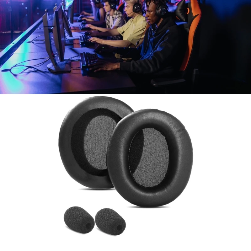 1Pair Earpads Ear Pads Cushion Earmuffs For Microsoft Lifechat LX-3000 LX-3000 Headset, High Quality Headset Accessories C1FD