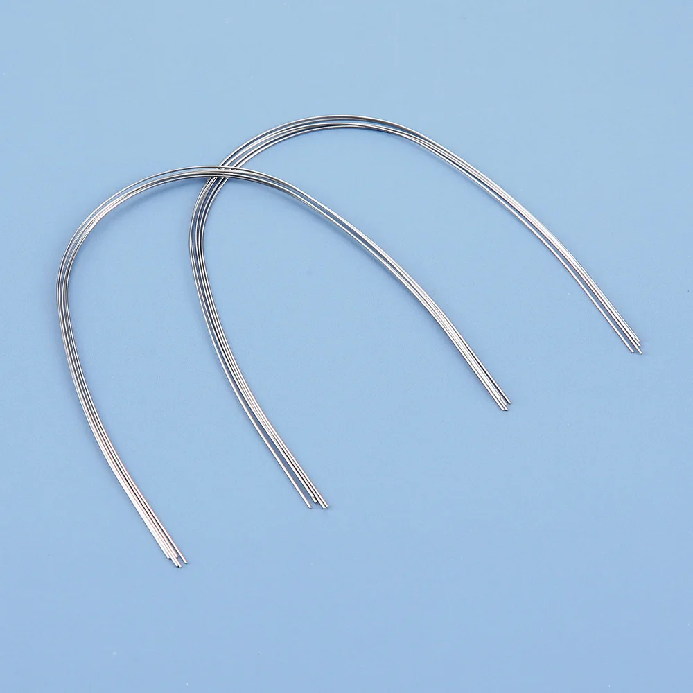 5 Packs=50pcs AZDENT Dental Orthodontic Arch Wires Super Elastic Niti Alloy Round Shape Ovoid Form Dentistry Tool