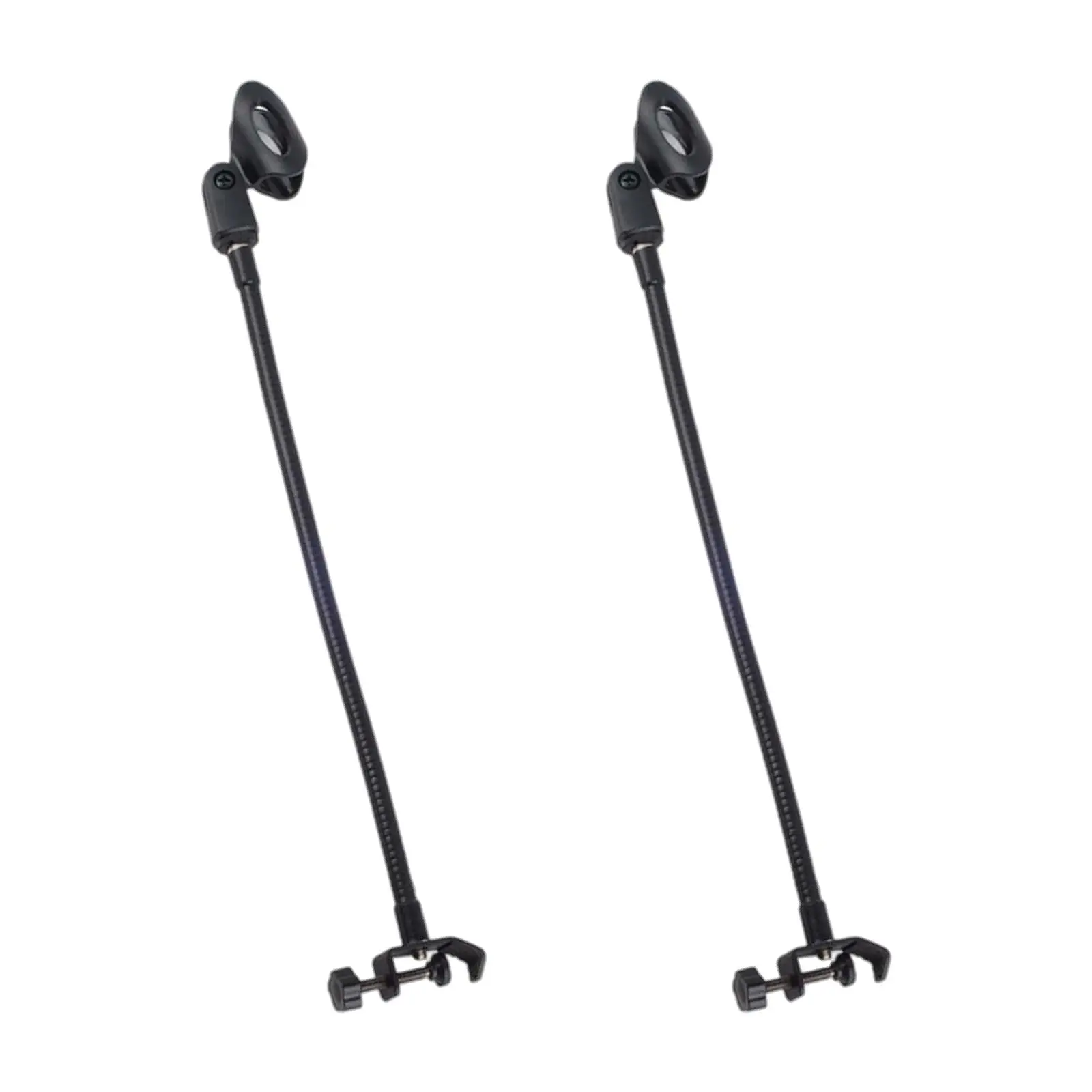 

2 шт. железных настольных держателей для микрофона с прочным настольным зажимом и гибкой трубкой