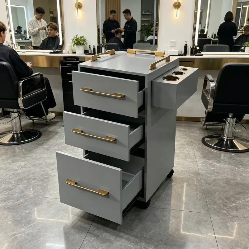 Barber shop tool cabinet hair salon special rack hair shop perm and dyeing cart tool cart hair cutting small cabinet wholesale