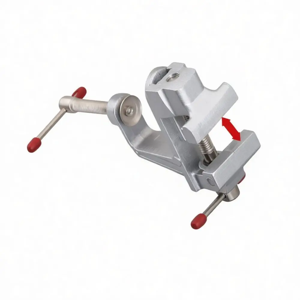 Small Flat Jaw Vise For Tabletop Fixing Mini Bench Clamp Manual Tool For Jewelry Crafting Model Building Precise Holding