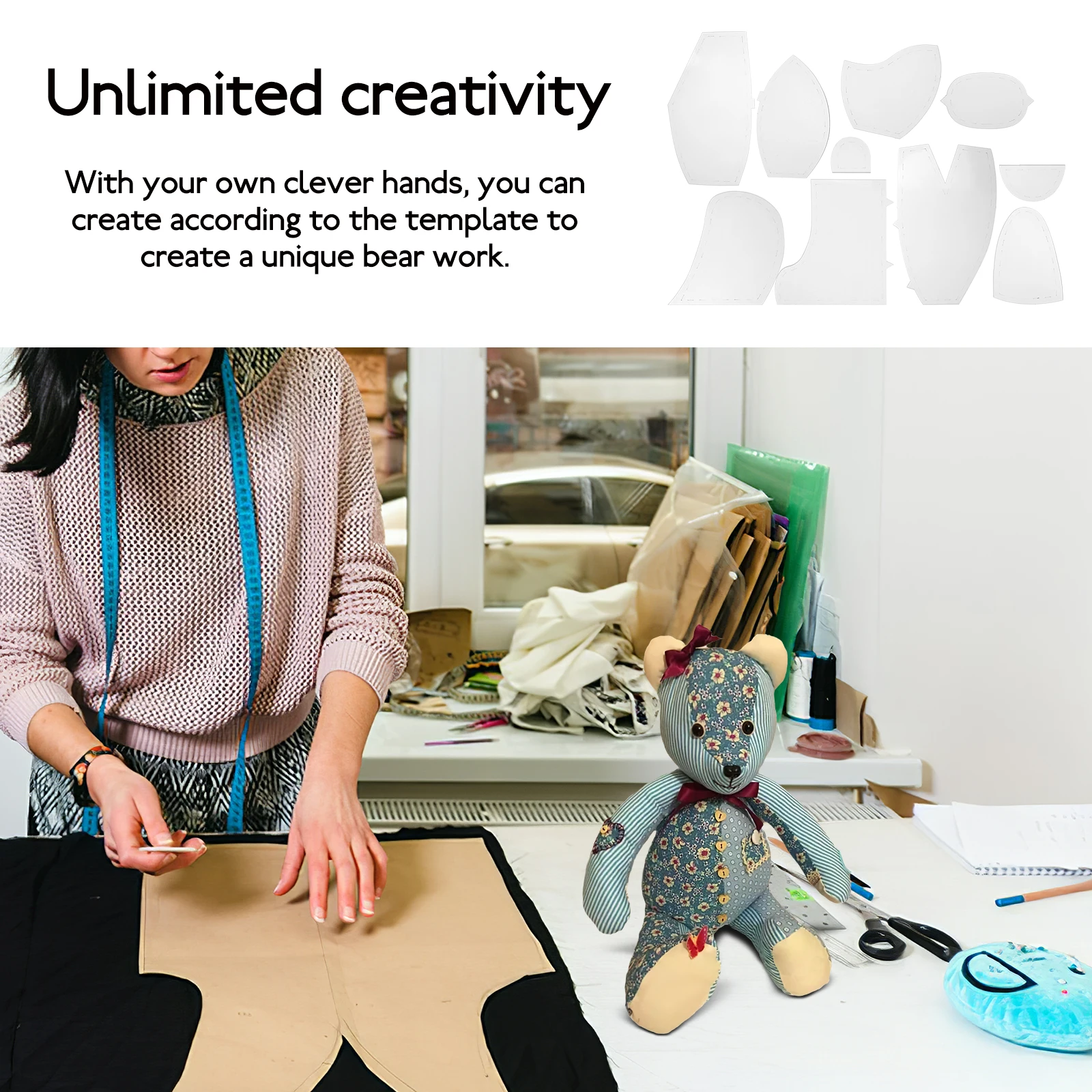 

Accessories Memory Bear Template Patterns Acrylic Sewing Handicraft Making Templates