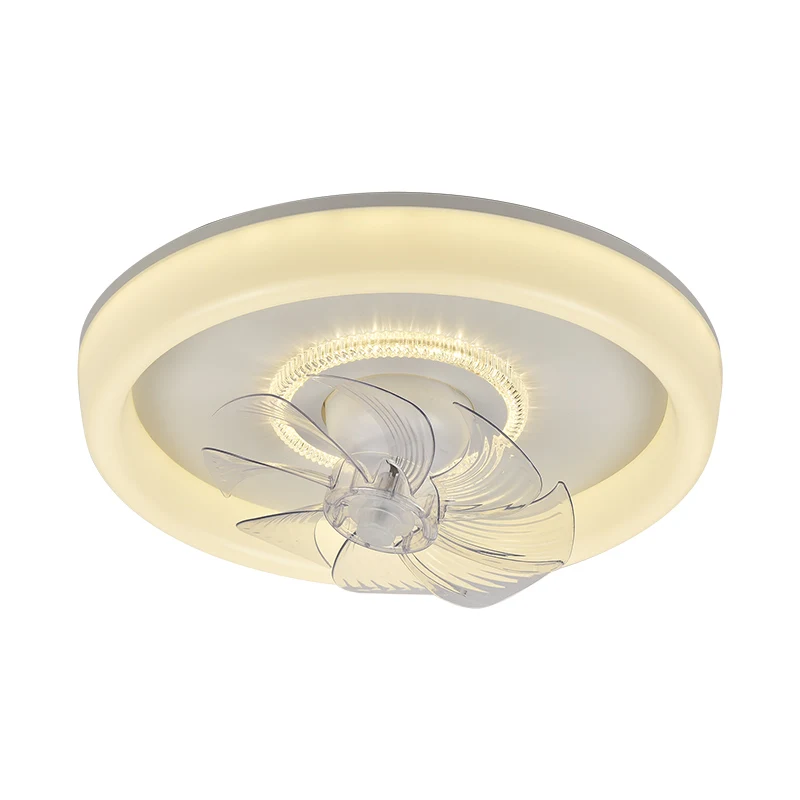 Ceiling Fan Light Living Room Invisible Scandinavian Ceiling Fan Restaurant Bedroom Simple Modern LED Ceiling Fans light