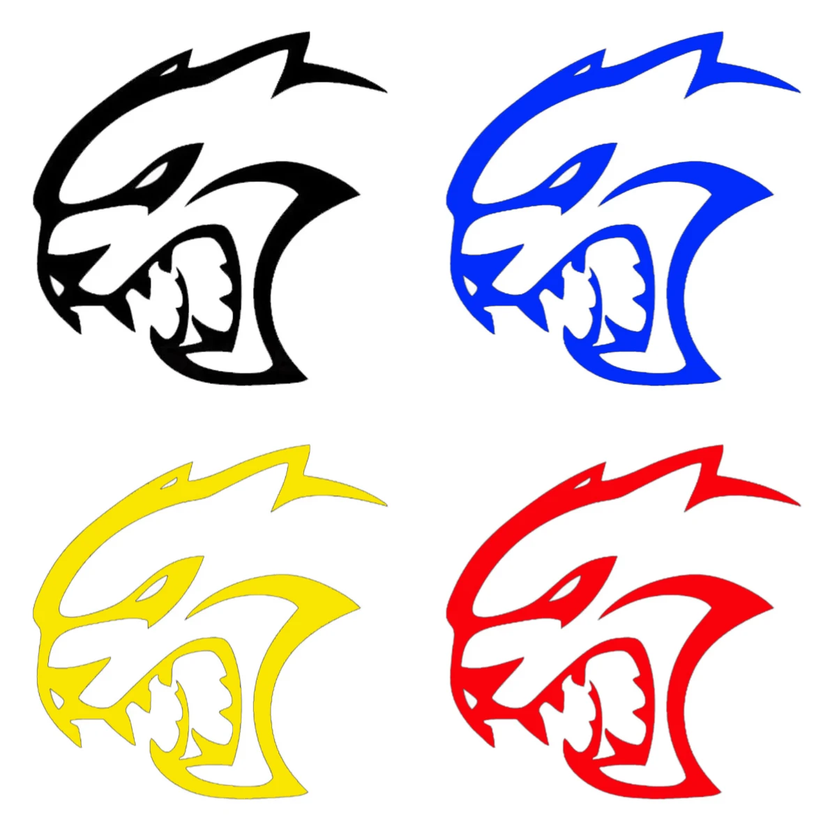 

New Design Hellcat Head Decal Window Decal Motorcycle Rear Window Decoration Decal Waterproof Cover Scratch Sticker,