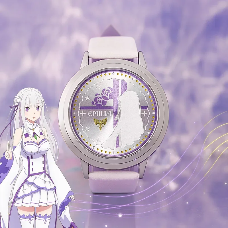 إعادة: الحياة في عالم خالص من ساعة Rezero Re0 منتجات الرسوم المتحركة Rem Ram LED ساعة مقاومة للماء شخصية كرتونية إميليا هدية