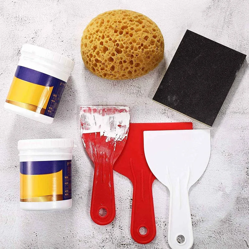 8Pcs Texture Sponge Drywall Texture Sponge Texture Patch Sponge For Texture Repair DIY Painting Ceiling (12 X 9 X 7Cm)