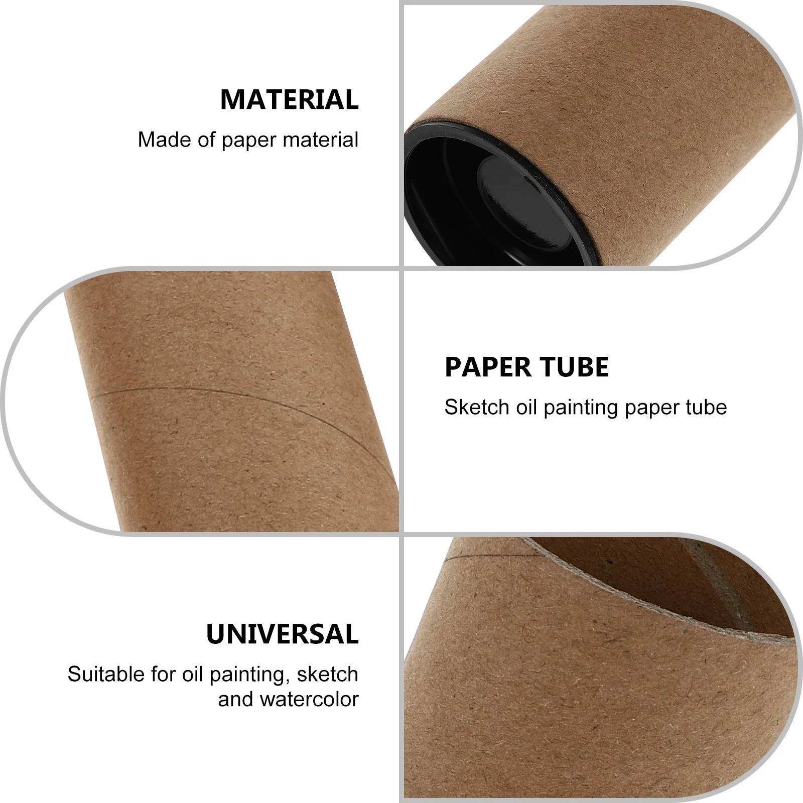 5 قطعة أنابيب ورقية متعددة الأغراض أنابيب ورق تخزين مستديرة للملصقات والرسومات واللوحات والشحن والتغليف ومستلزمات الفنان #6