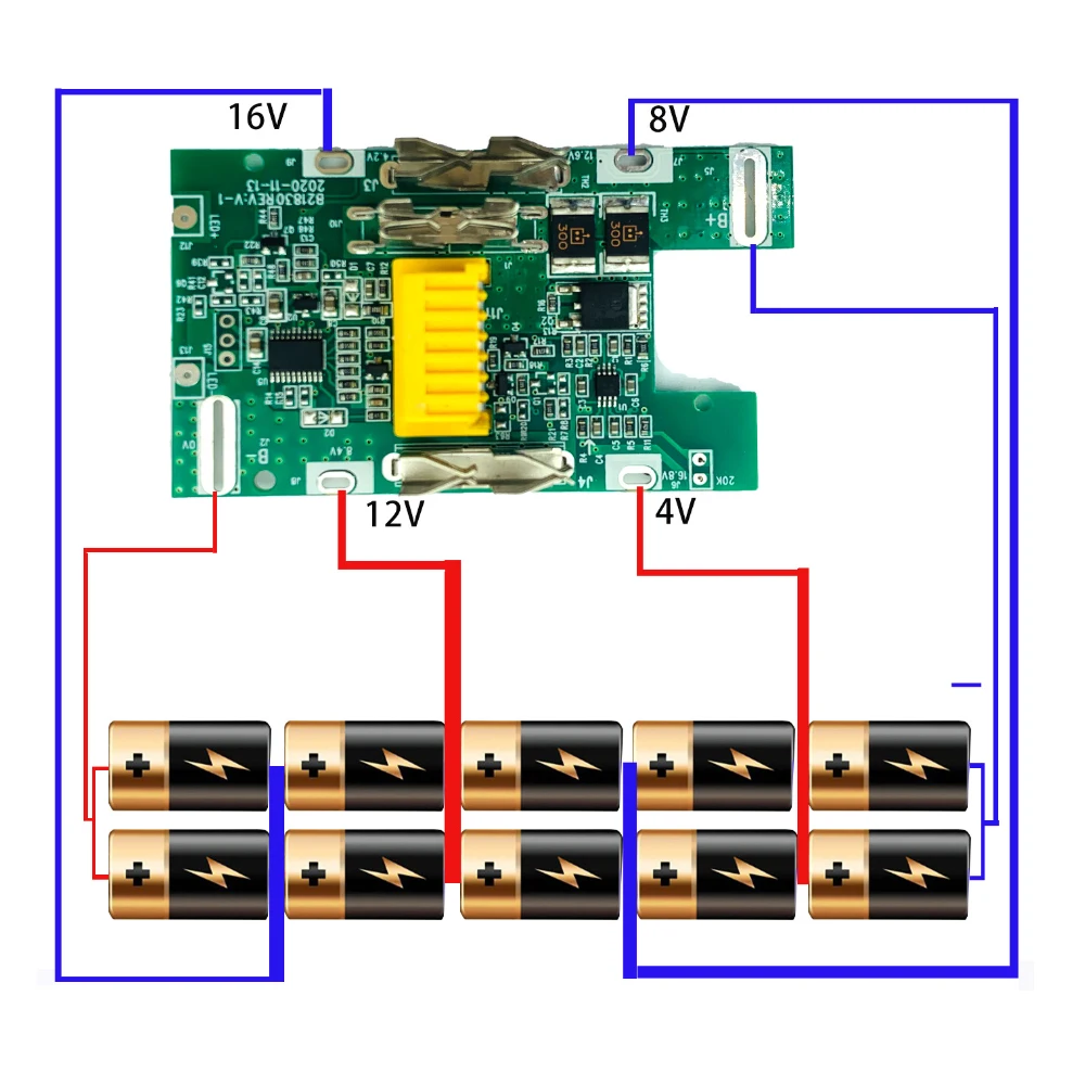 BL1830 akumulator litowo-jonowy obudowa baterii ładowania obwód ochronny kartonowe pudełko do Makita 18V LED wskaźnik poziomu baterii BL1860 obudowa