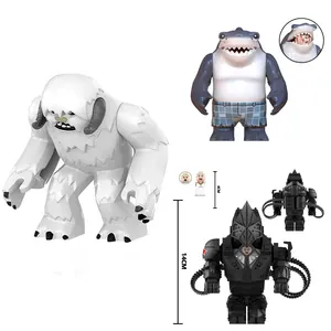 어린이를위한 호환 미니 동물 빌딩 블록 Moc Wolf Deer Bear Rhinoceros 모델 빌딩 블록 벽돌 아이 DIY 장난감 10 최고의 판매 레고 십대 늑대 -5