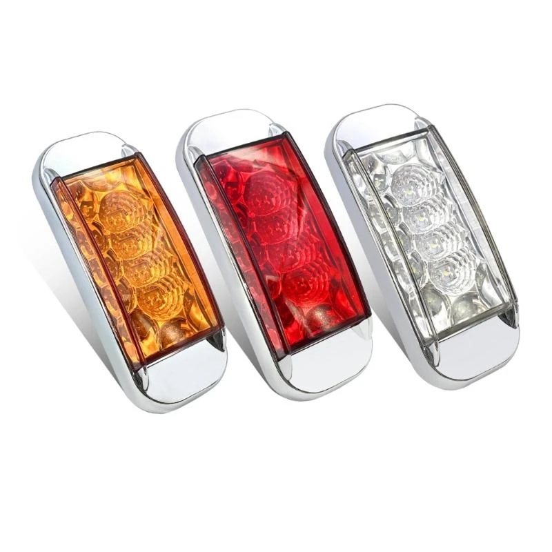 High Visibility 16 LED Truck Side Lights Durable Waterproof Side Light Rapid Flashing for Clear Directional Signals