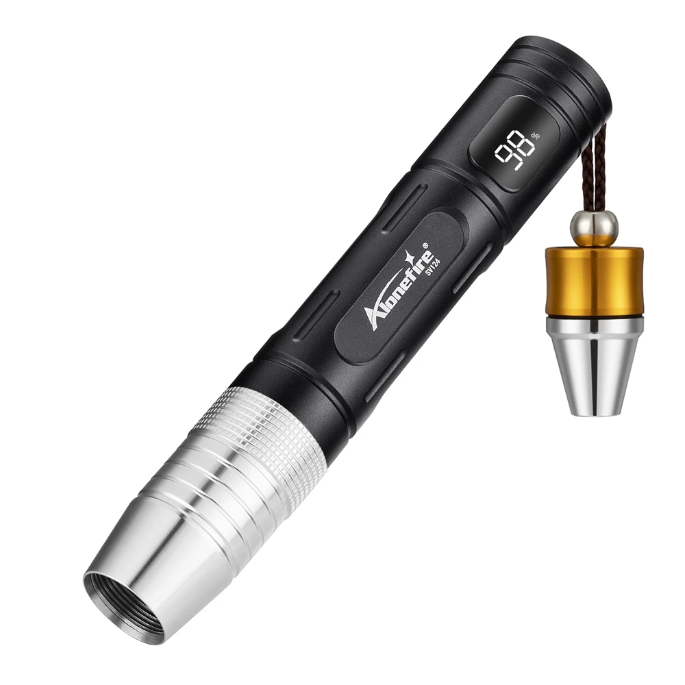 4-In-1 Jade Detector Light UV 365nm Rechargeable Emerald Jewelry Gems Amber Identification Flashlight Ultraviolet LED Torch Lamp