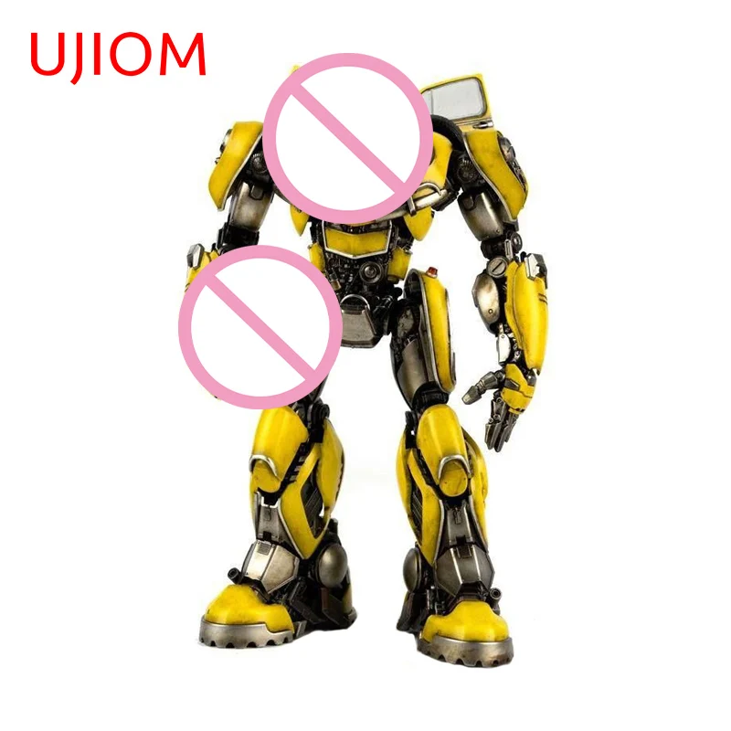 UJIOM Yellow Robot Car Picture Wall Sticker Kitchen Cupboard Occlusion Scratch Vinyl Decal Suitable For High Quality DIY Decor