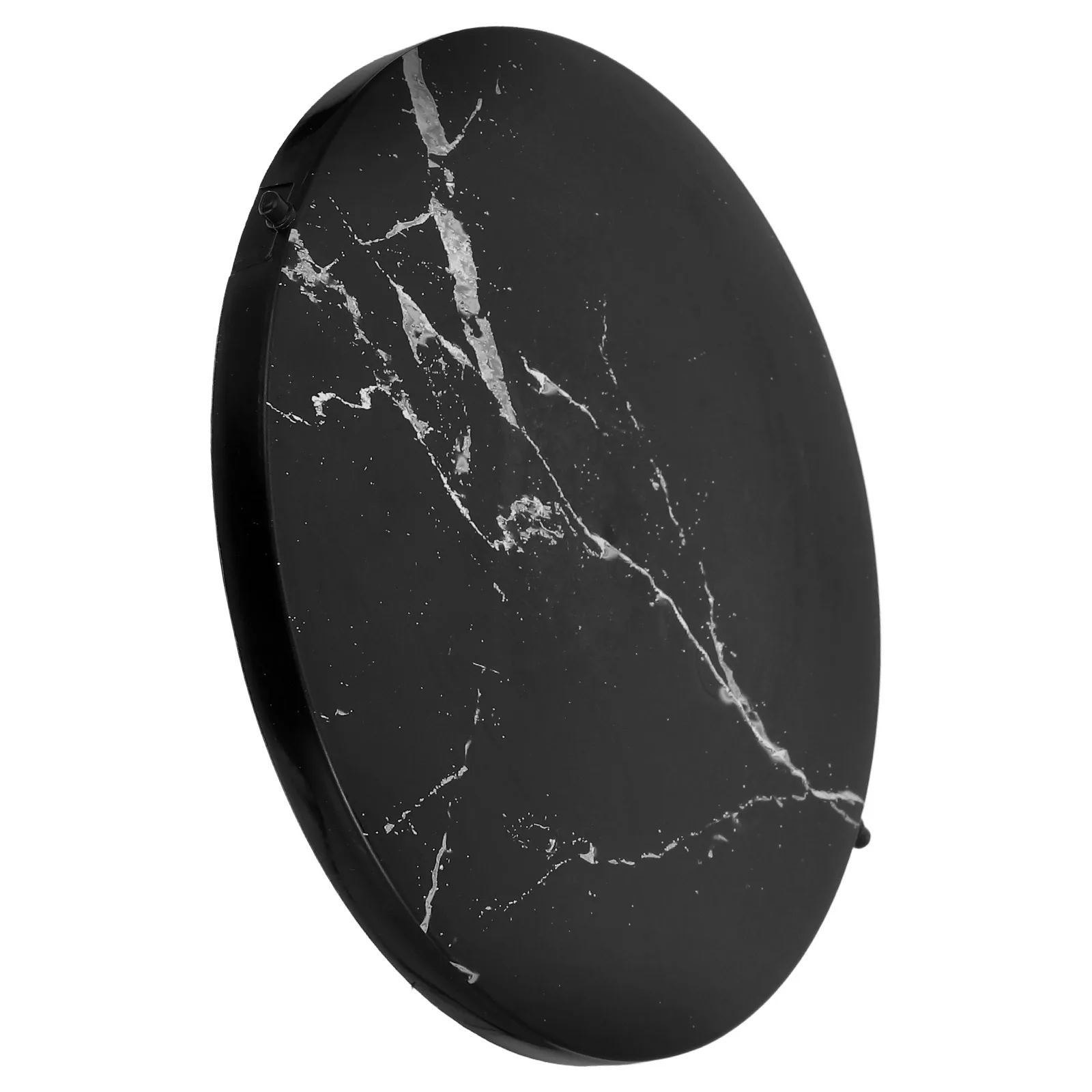 تقليد سلة المهملات الرخامية غطاء غطاء القمامة أعلى شعبية الأغطية علب المطبخ جزء القمم السوداء في الهواء الطلق #6