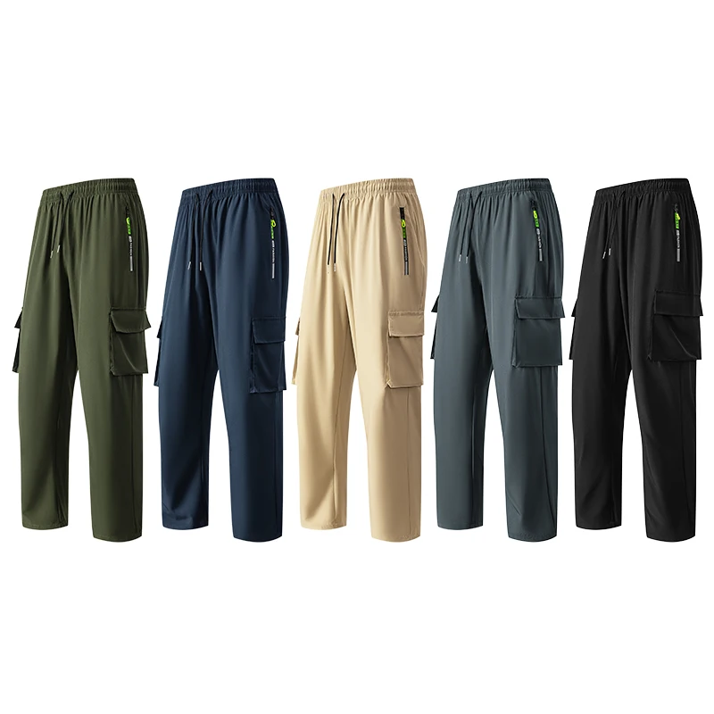 

Men's Quick Drying Windproof Streetwear Trousers with Drawstring Waist Outdoor Sports Casual Outings Fashion Pants