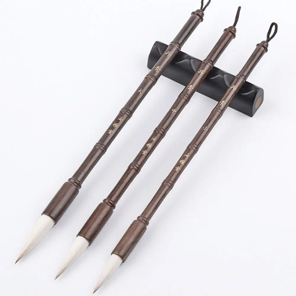 Traditional Chinese Calligraphy Brush Oil Watercolor Oil Painting Scriptures Writing Brush High-end Wood Art Paint Brush Artist
