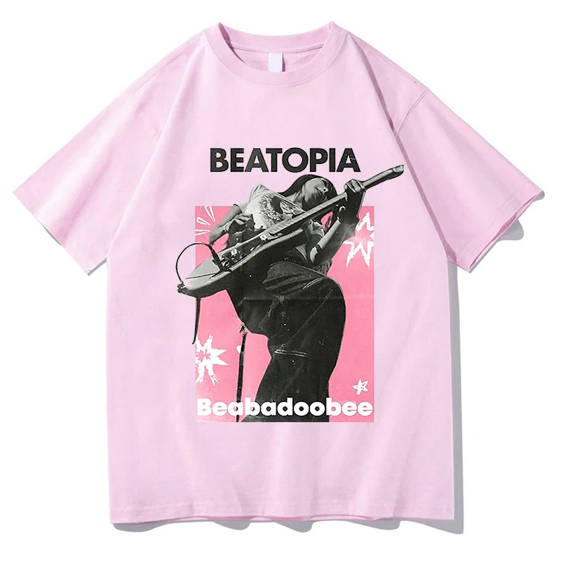 Beabadoobee Beatopia T-Shirt Aesthetic Clothing Man T shirt Mens Cotton T shirts Aesthetic Harajuku Summer Short Sleeve Clothes