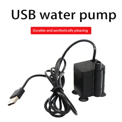 USB Bottom Suction Pump 5V 2.5W for Pet Water Dispenser Landscaping Circulating Fish Tank Landscape Decoration Small 1Pc