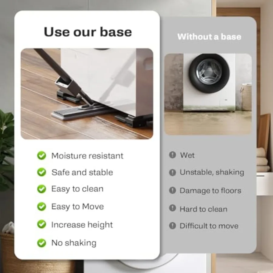 Appliance Rollers Heavy DutyNewest Extendable Appliance Sliders Liftable Washing Machine Base Easily Move Washer and Dryer Mach