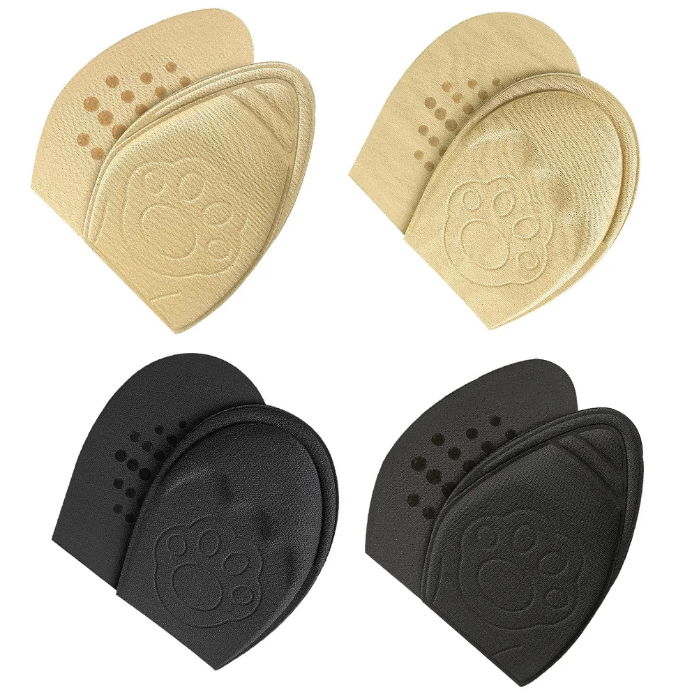 

4pcs Skid Foot Care Pads Half Insoles Metatarsal Cushions For Heels Loafers Boots Forefoot Protection Half Insoles
