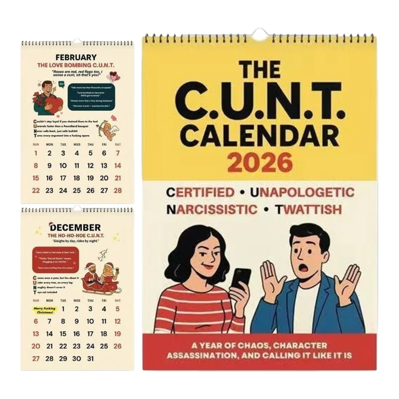 

2026 Creative Calendar Thick Art Paper Printing Wall Hanging Design Simple Monthly Wall Decors Calendar H8WD