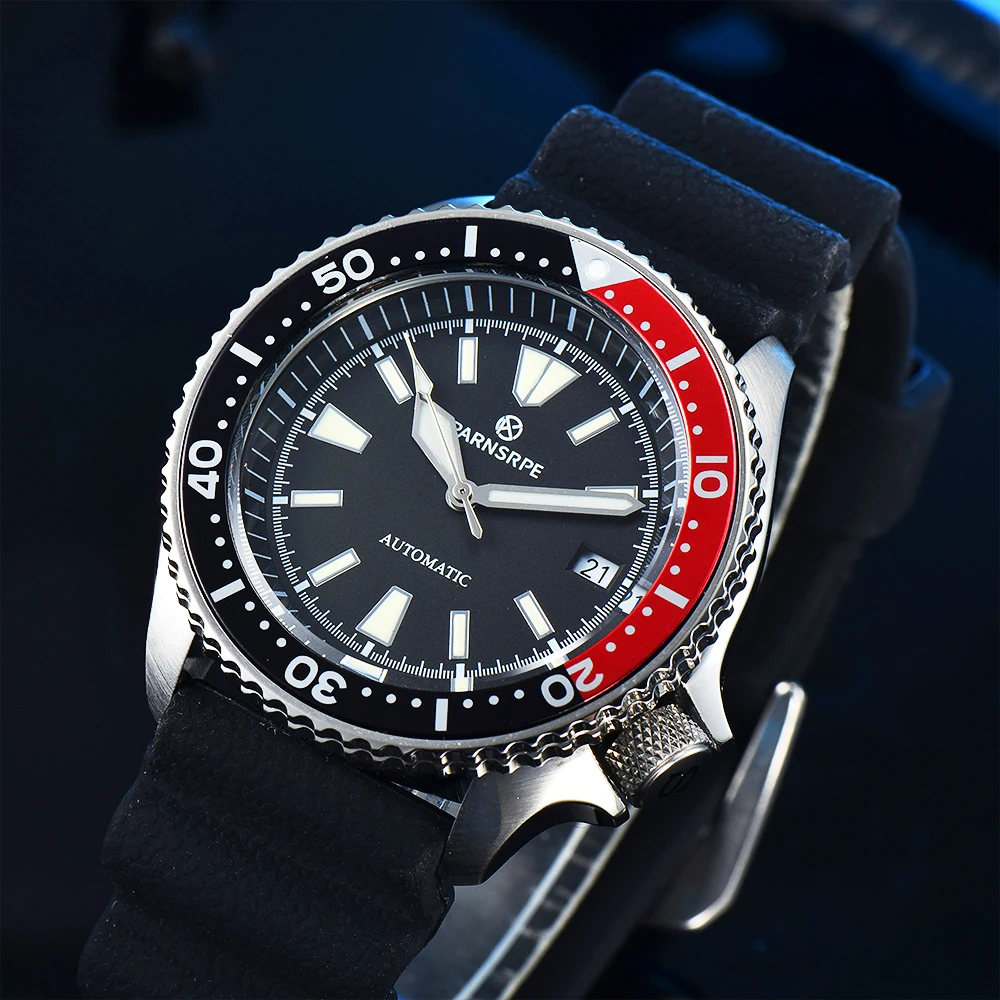 PARNSRPE SK007 Series Automatic Men's Waterproof Watch  CHINA NH35 Automatic Movement Diving Super Bright Large Luminous Dial