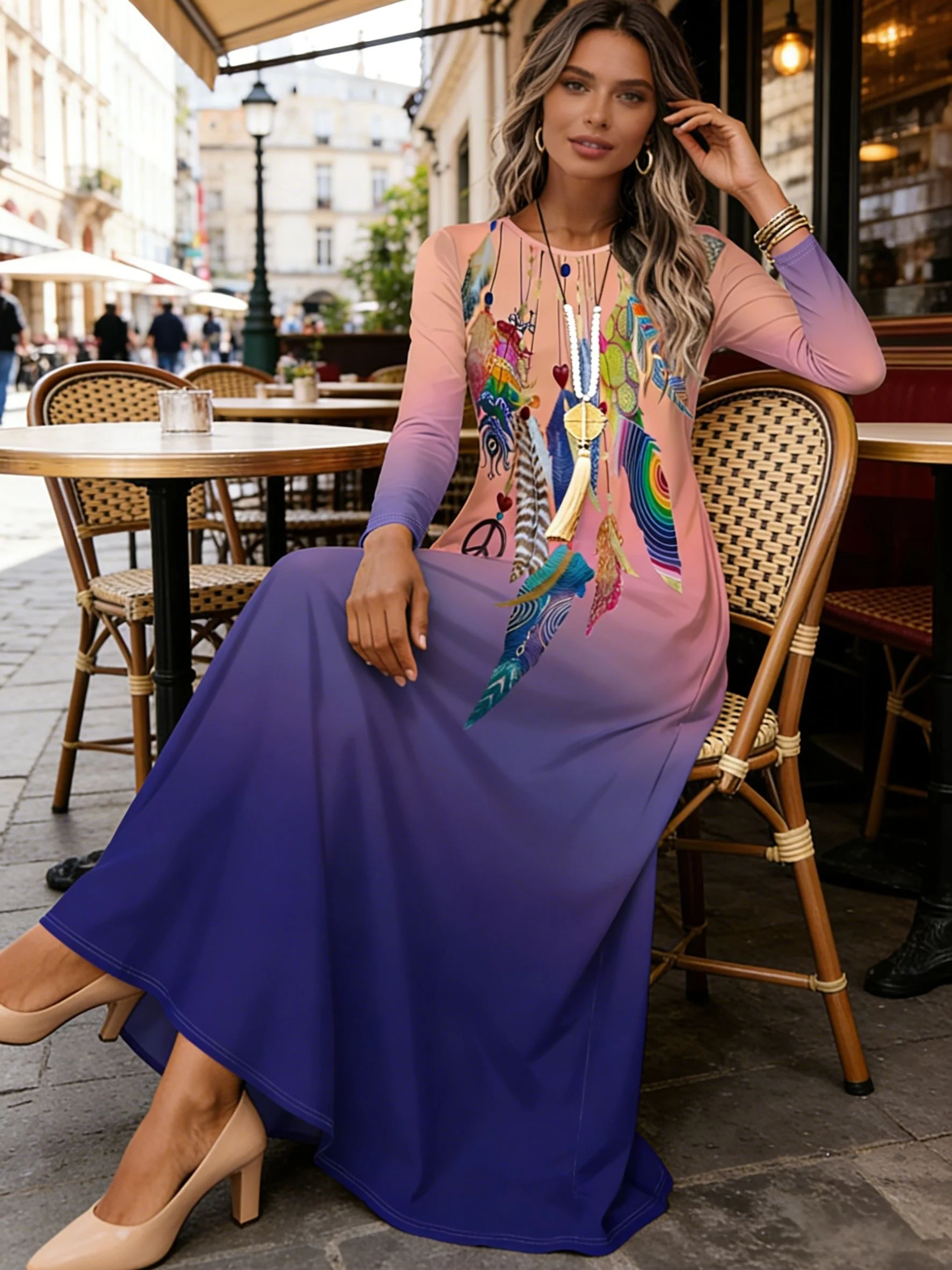 Long Sleeve Dress F…
