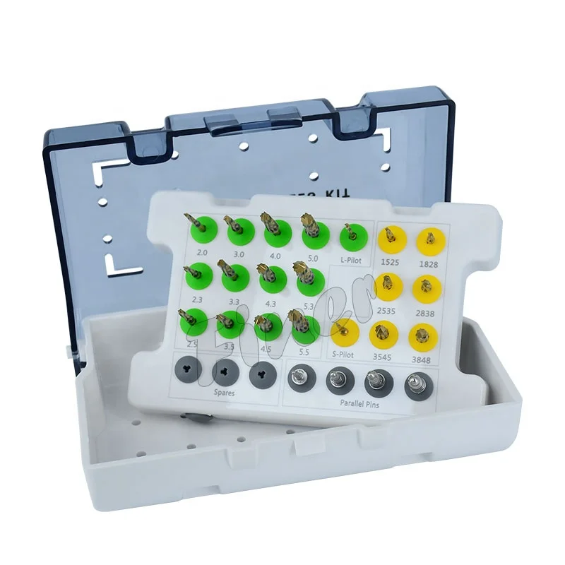 

Den tal impla nt kit Osseodentification комплект сверл длинные и короткие сверла