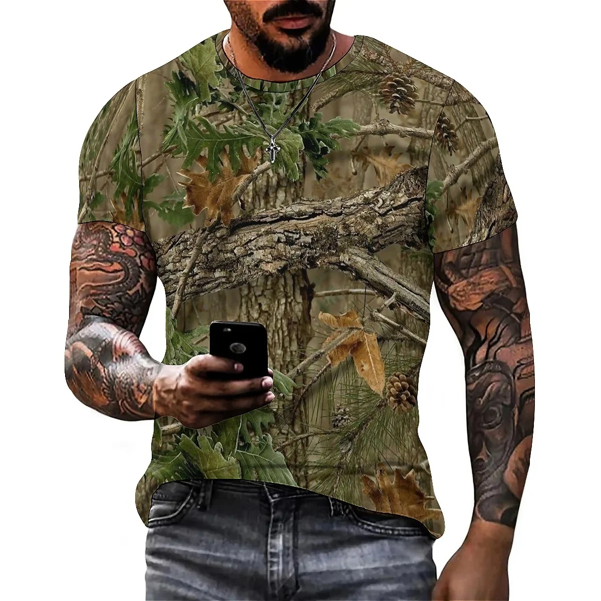 

2026 New Men's Cartoon Pattern 3D Printed Short-Sleeve T-Shirt - 3D Shirt, Couple Outfit