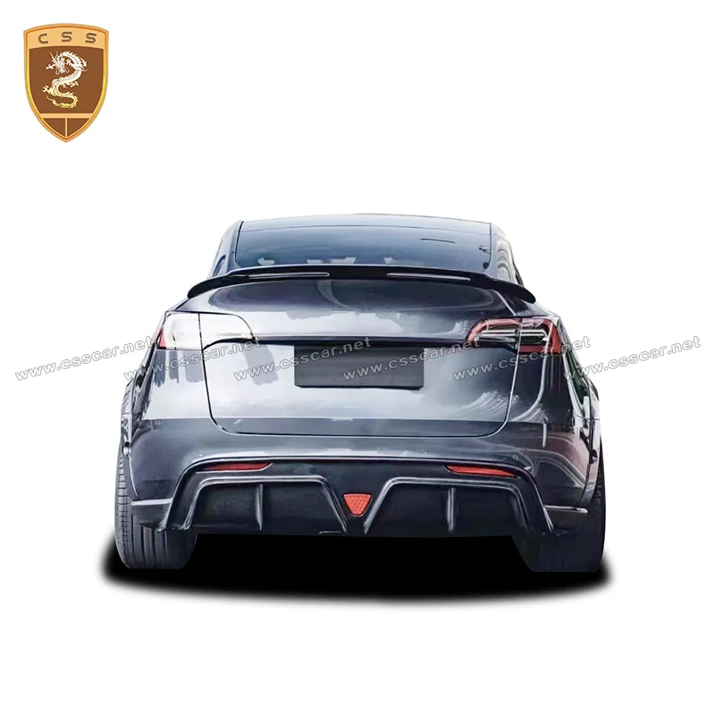 Carbon Fiber Body Kit For Tesla Model Y CMT Style Side Skirts Front Lip Spliter Rear Diffuser Wing Spoiler Car Accessories