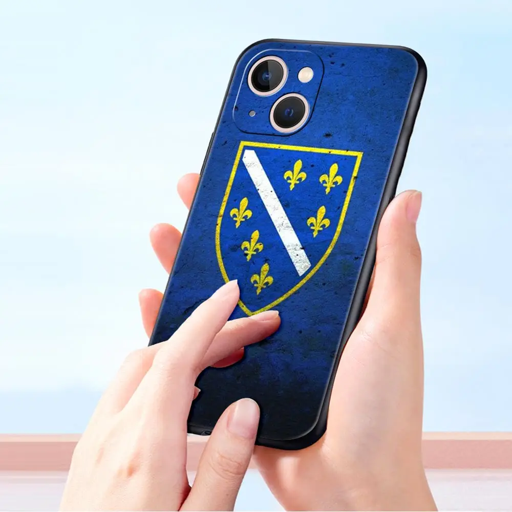 Bosnia and Herzegovina Passport Luxury Phone Case For iPhone 13 15 14 12 Mini 11 Pro MAX XR X SE XS 7 8 Plus Silicone Cover