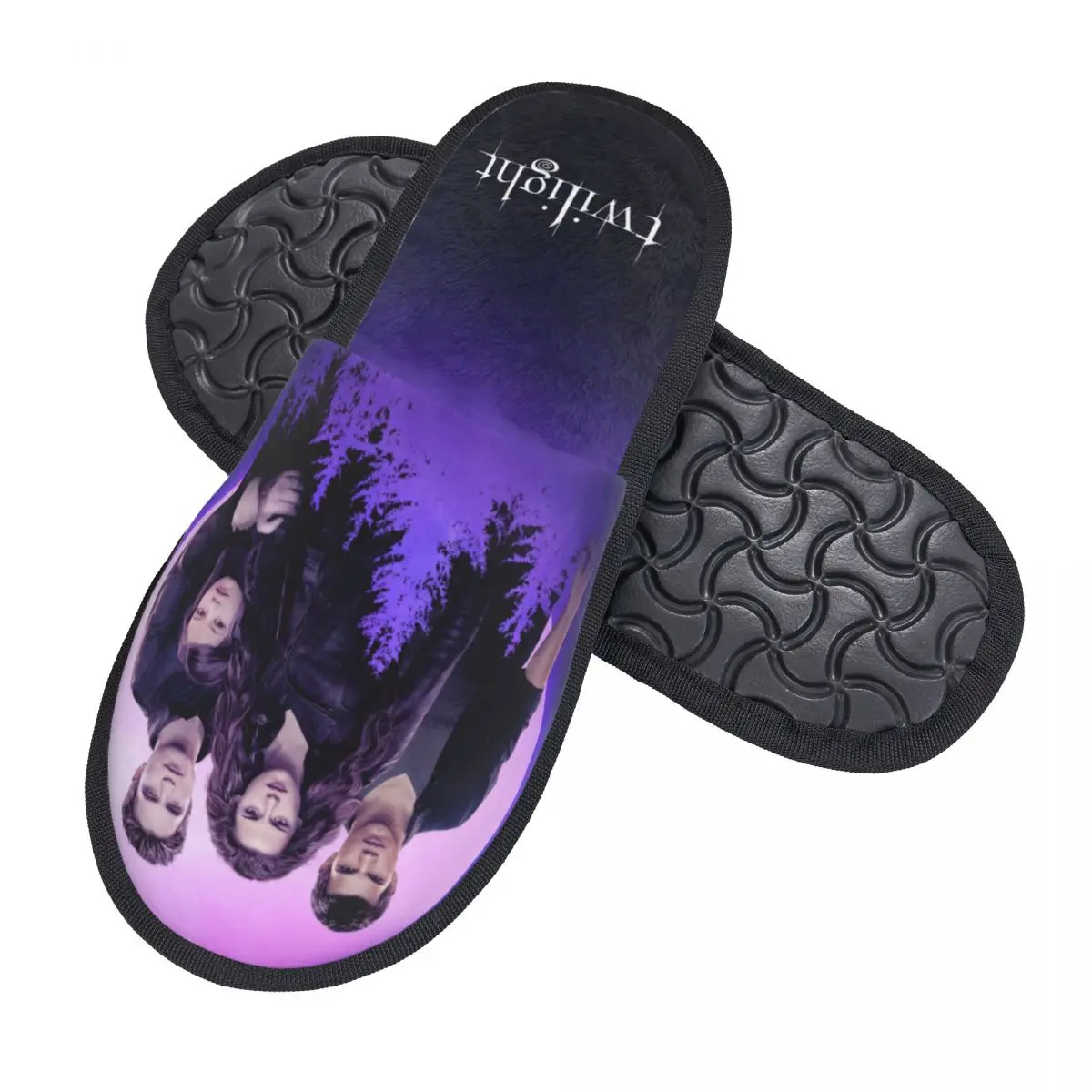 Custom The Twilight Saga Memory Foam Slippers Women Comfy Warm House Slippers view 2