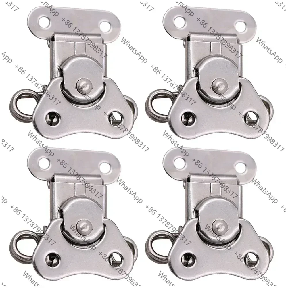 4Pcs Butterfly Lock Stainless Steel Buckle Latches Butterflies Toggle Clamp Mini Padlock Wooden Accessories Keeper Box