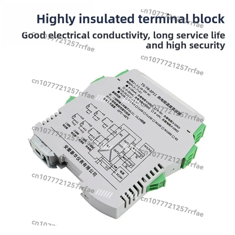 Temperature transmitter pt100 thermal resistance to 4-20mAK type thermocouple temperature isolation sensor immunity module