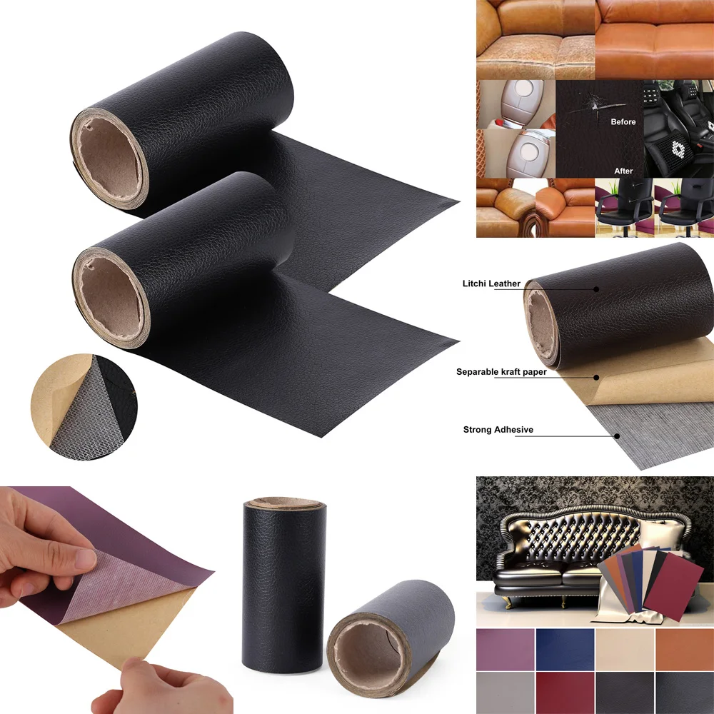 Leather Repair Tape Self-Adhesive Leather Repair Patch Couches Repair Stickers for Sofas BagsFurniture Driver Seats