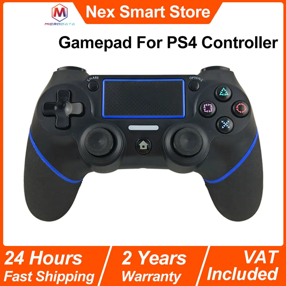 Manette de jeu pour contrôleur PS4, contrôleur Bluetooth sans fil, contrôleur à Double Vibration à Six axes, pour manette de jeu sans fil PS4/PC