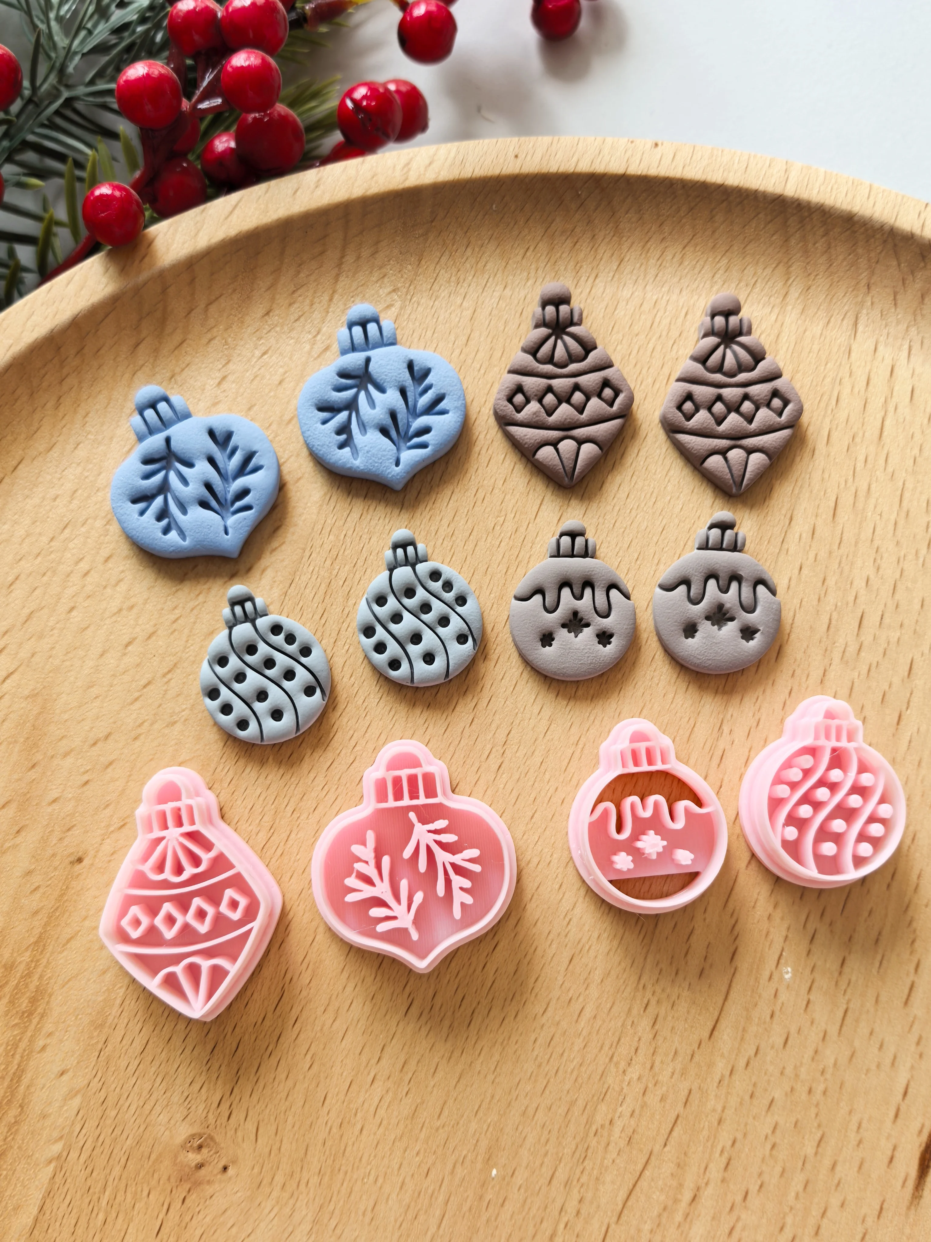 

Christmas Bell Series Polymer Clay Cutter Clay Cutting Molds DIY Earrings Jewelry Making Hand Tools Soft Clay Tools Set