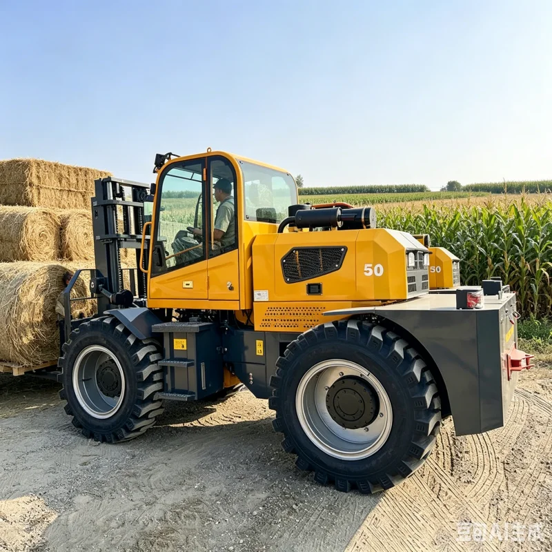 Wholesale 3.5 Ton 5 Ton 7 Ton Industrial Rough Terrain Forklift Manufacturer China For Quarry And Aggregate Export Operations