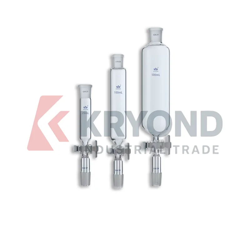 Borosilicate Glass Separatory Funnel Cylindrical Funnel with Stopcock Laboratory Extraction 25ml 50ml 100ml 250ml 500ml 1000ml