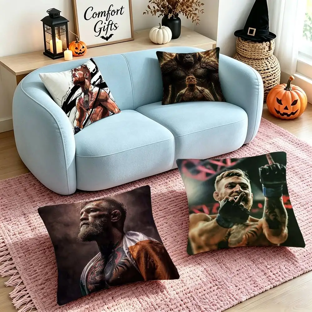 Cool C-Conor M-McGregor Pillow Case Square Double-Sided Sofa Cushion Cover Bedroom Bedside Pillow
