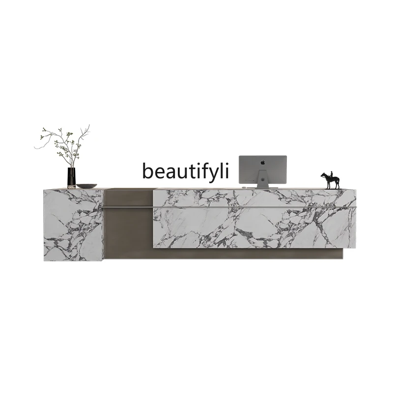 

High-end slate marble company, reception desk training institution, hotel lobby sales office, bar table