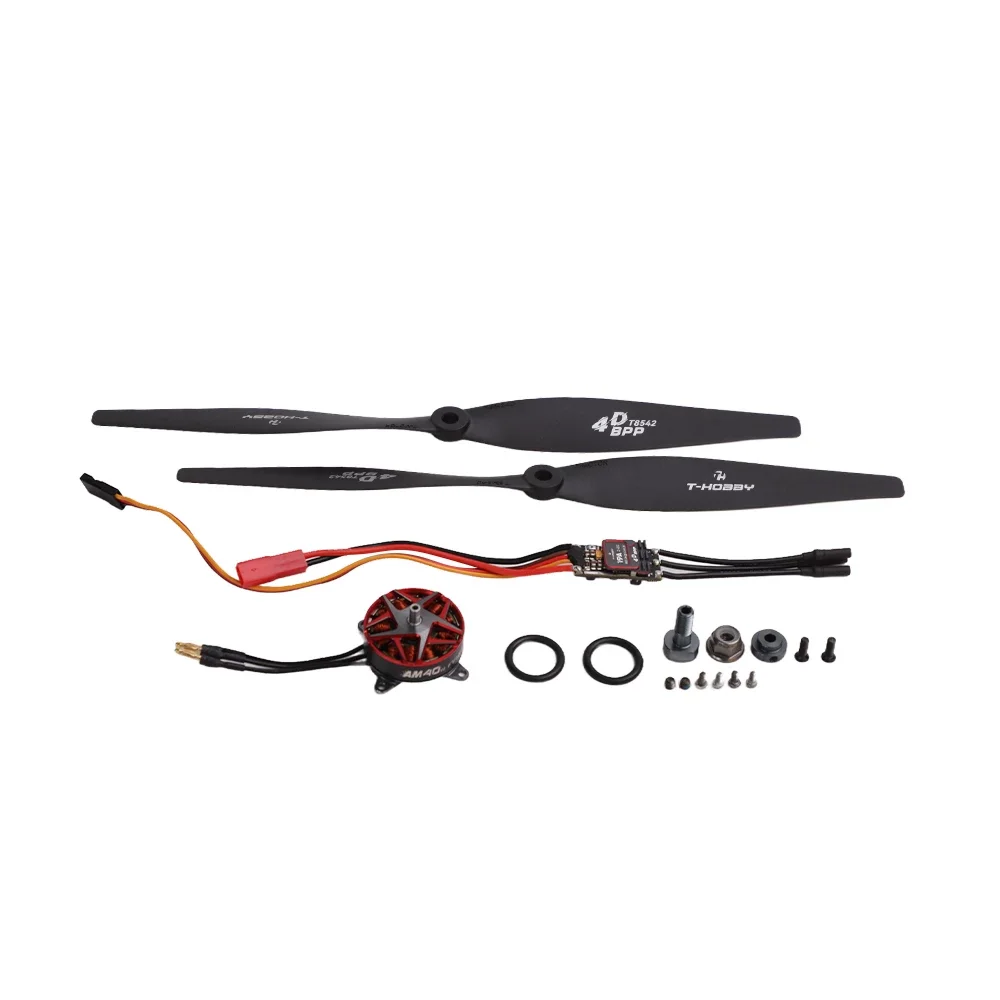 T-MOTOR AM40 V2 4D KV1550KV Or KV1880 / 19A ESC / T8542 BPP Propeller F3P Brushless Motor For Rc Airplane /  Fixed-Wing