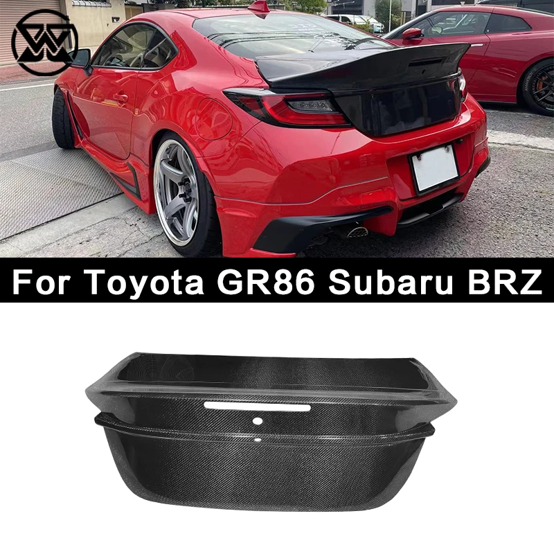 

For Toyota GR86 Subaru BRZ Carbon Fiber Tailgate Cover Rear Trunk Lid Cover Spoiler OEM Style Car Accessories Body Kits Tuning