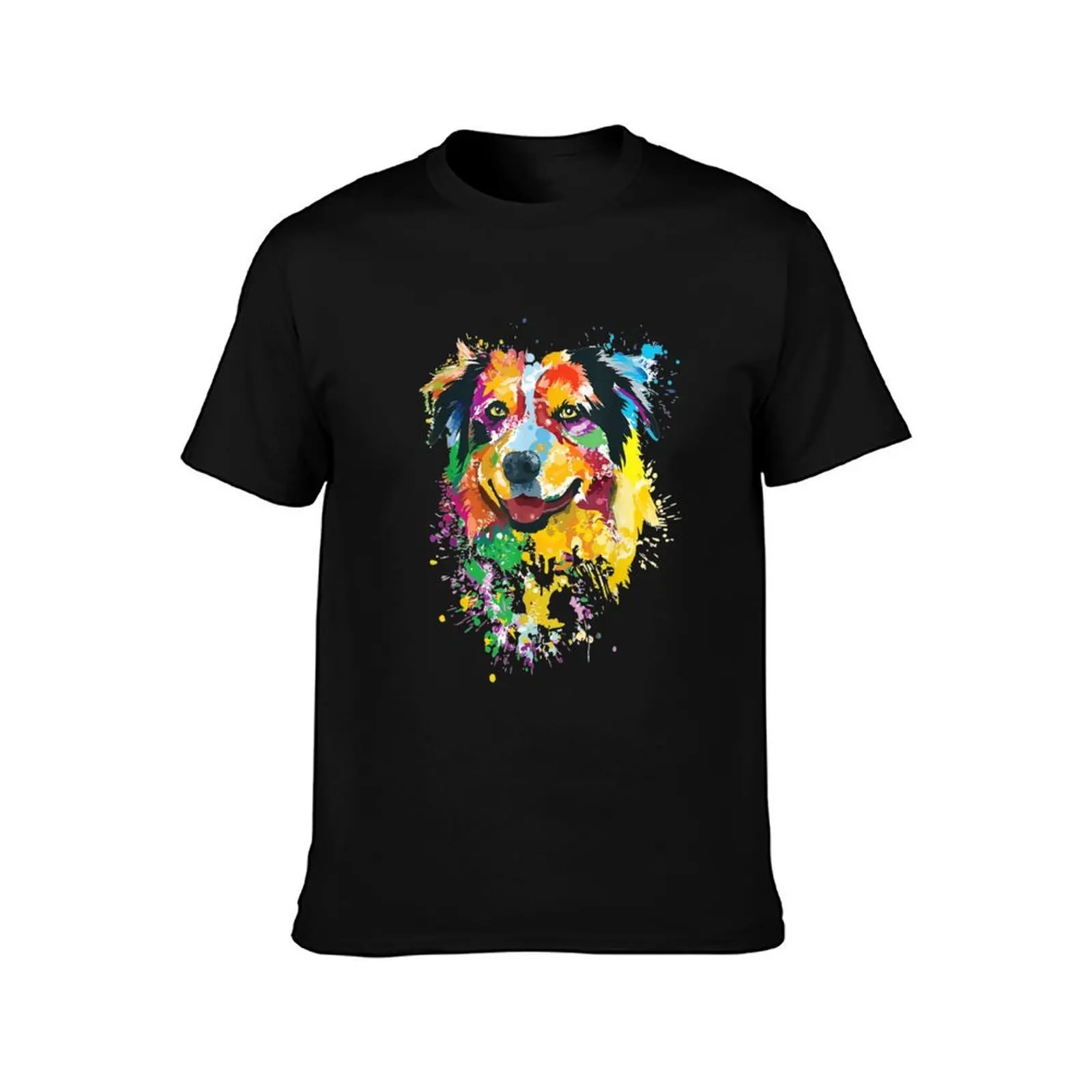 Australian Shepherd Gift For Aussie Mom Australian Shepherd T-Shirt, Summer Casual Cotton Tee, Oversized Streetwear Tops