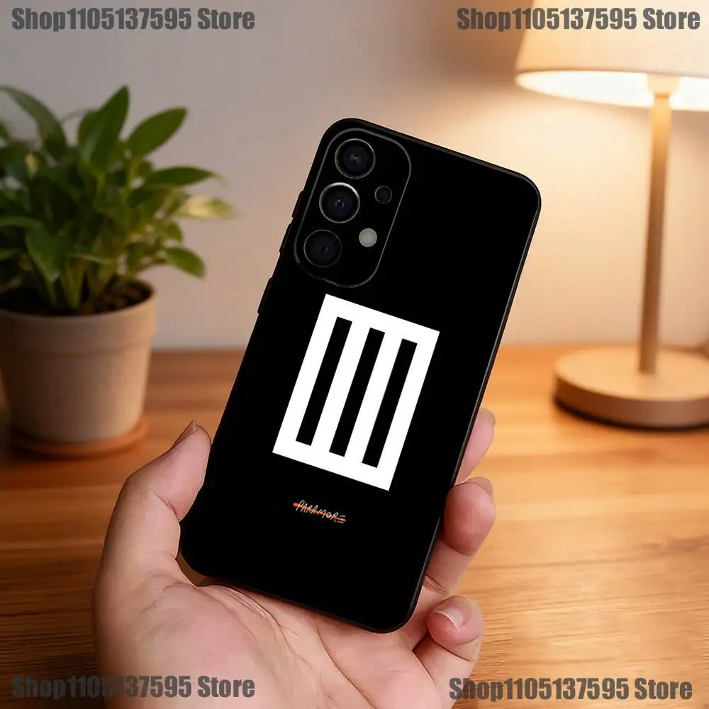 Custodia per telefono Hot Band P-ParamoreS per Samsung S25, S24, S21, S22, S23, S30, Ultra, S20, Plus, Fe, Lite, 5G Cover nera